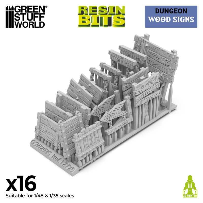 GSW Resin Basing Set - Wood Signs 1:48-1:35 - Image 2