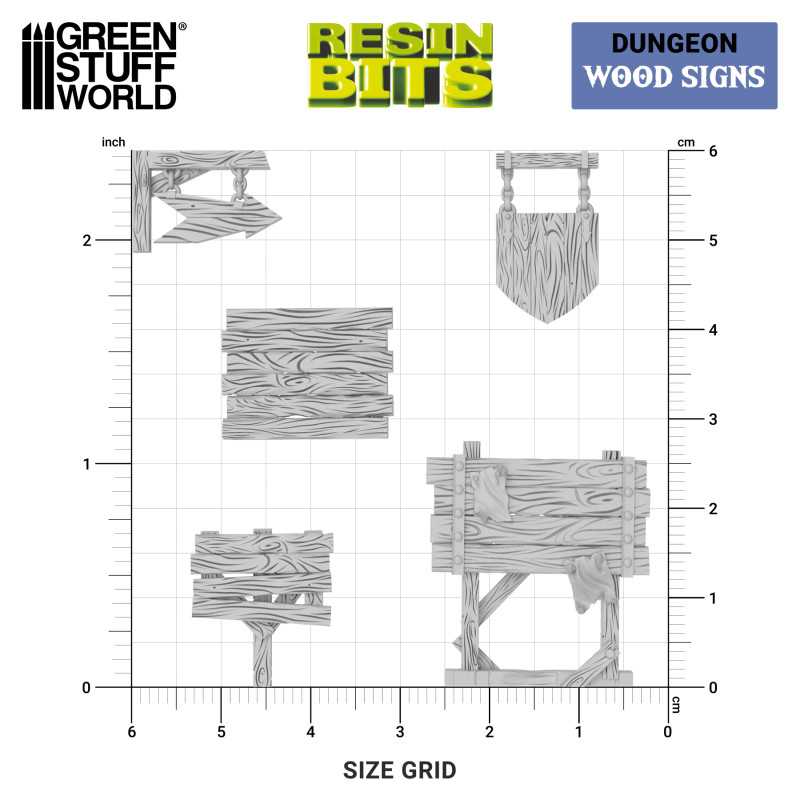 GSW Resin Basing Set - Wood Signs 1:48-1:35 - Image 3