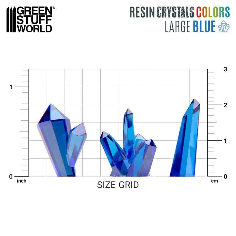 GSW Resin Crystals - Large BLUE x20 - Image 2