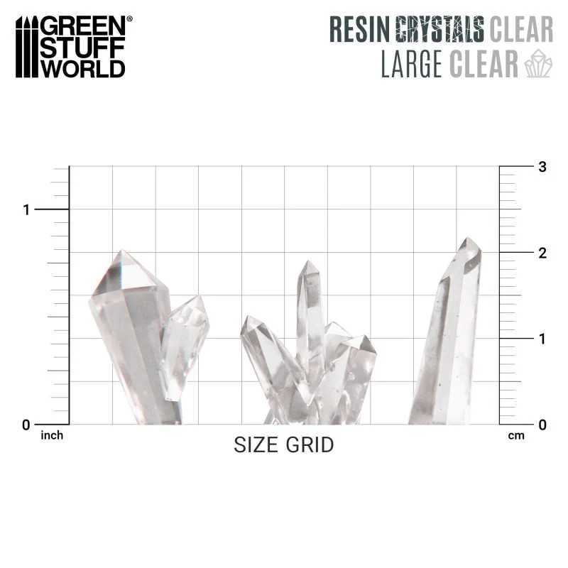 GSW Resin Crystals - Large CLEAR x20 - Image 2