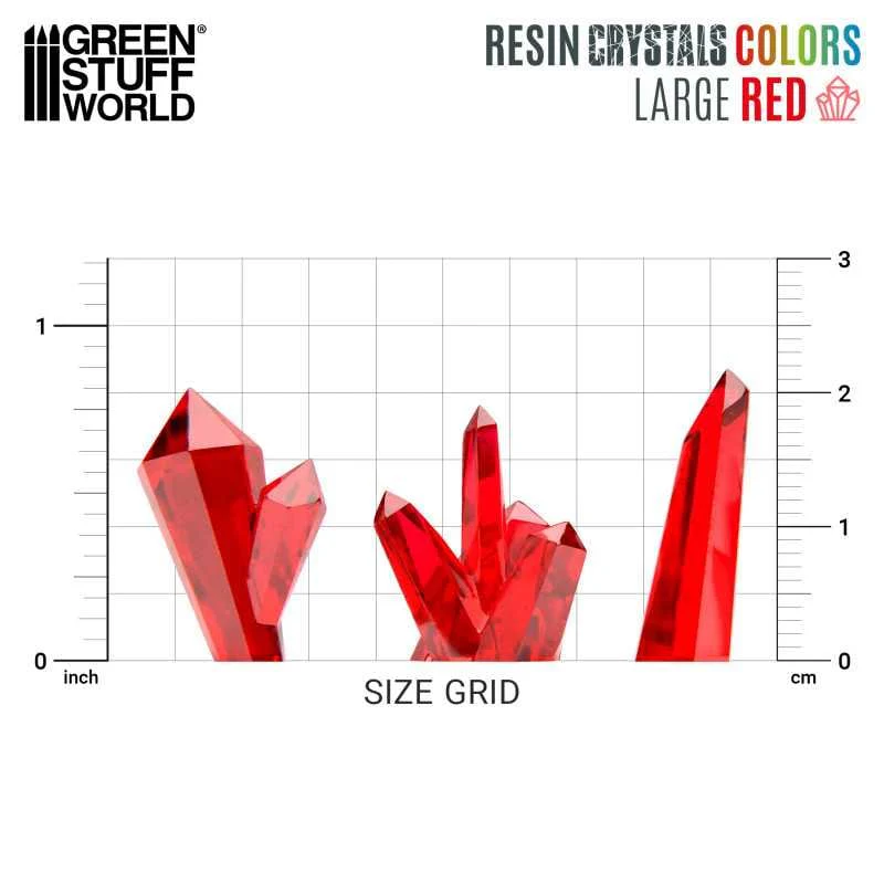 GSW Resin Crystals - Large RED x20 - Image 2