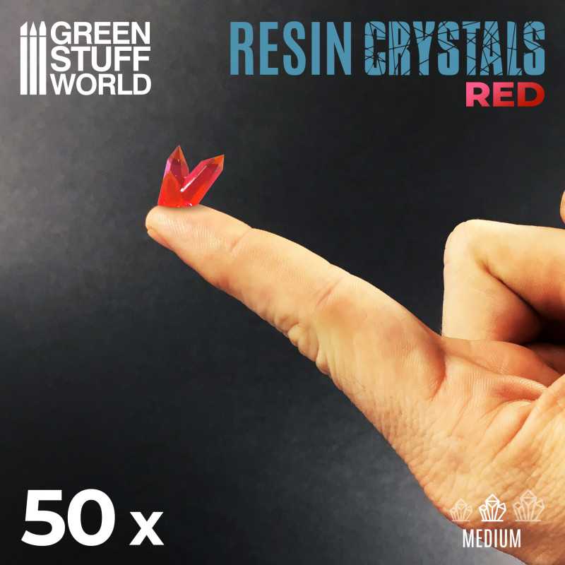 GSW Resin Crystals - Medium RED x50 - Image 2