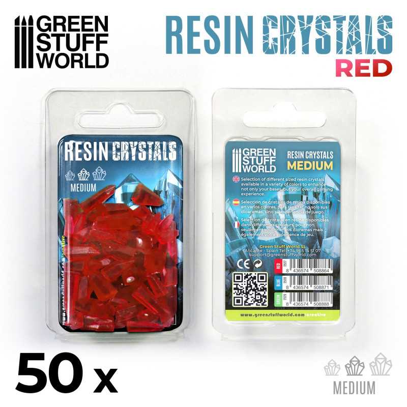 GSW Resin Crystals - Medium RED x50 - Image 3