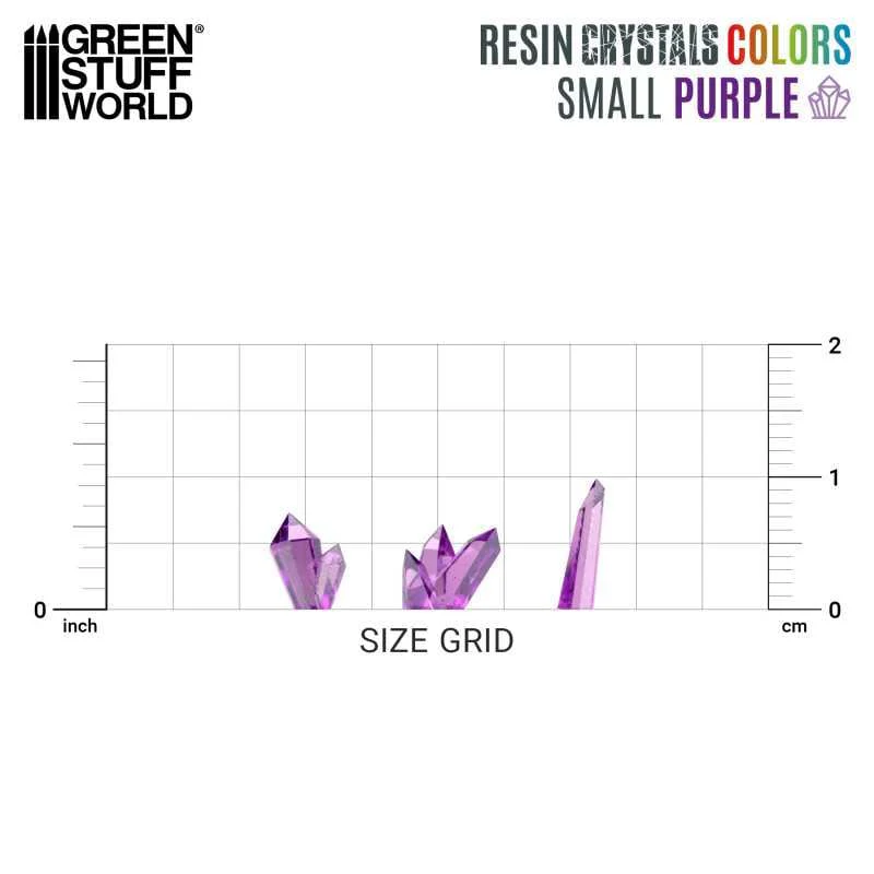 GSW Resin Crystals - Small PURPLE x80 - Image 2