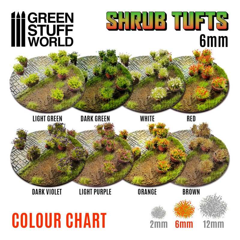GSW Shrubs Tufts 6mm - WHITE - Image 2