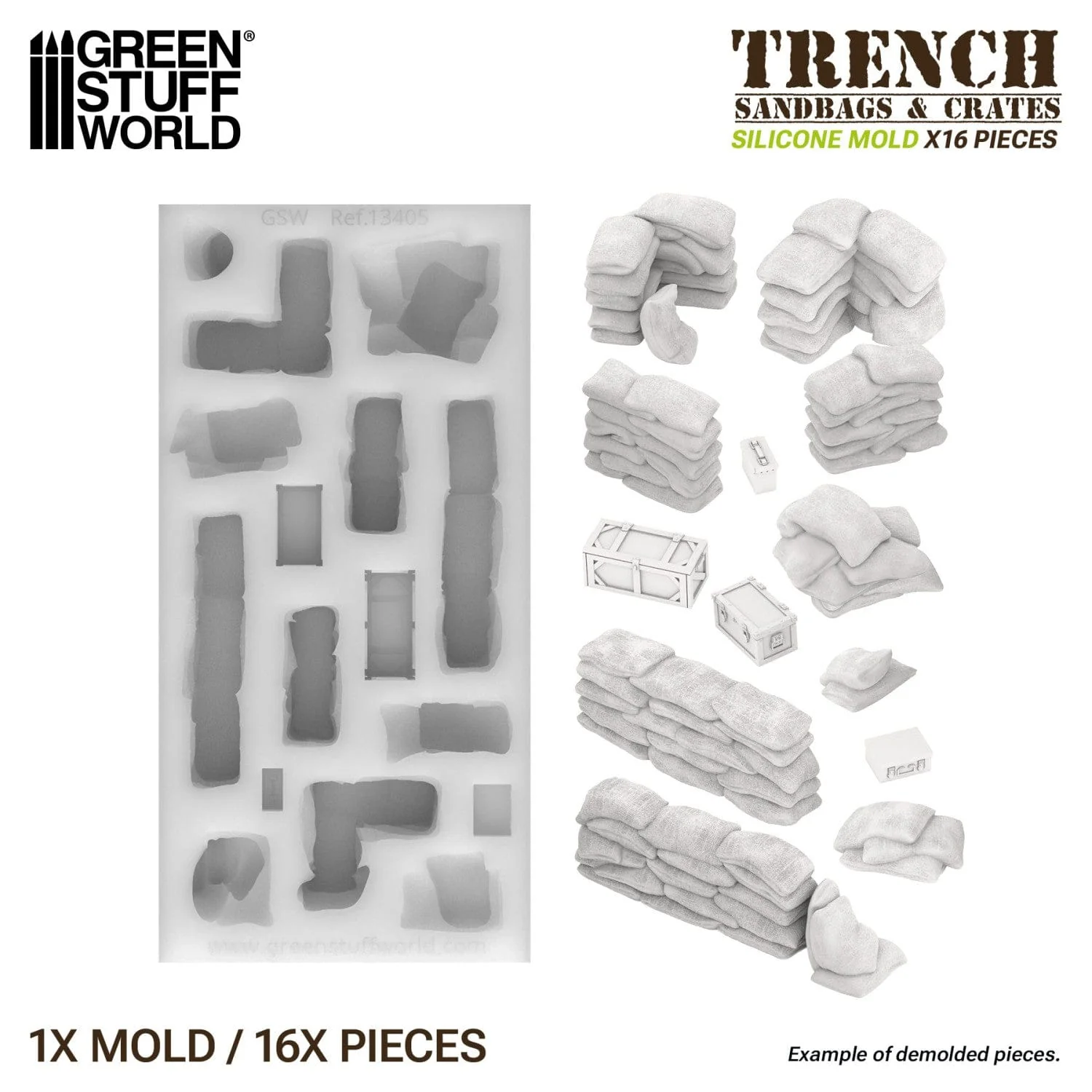 GSW Silicone Mold - Sandbags - Image 3