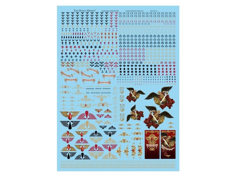 Horus Heresy: Blood Angels Legion Decals Transfer sheet