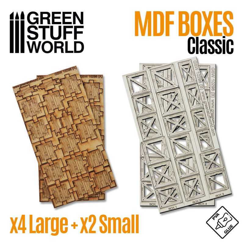 GSW MDF Diorama kit - Classic Wood Crates x6 - Image 3