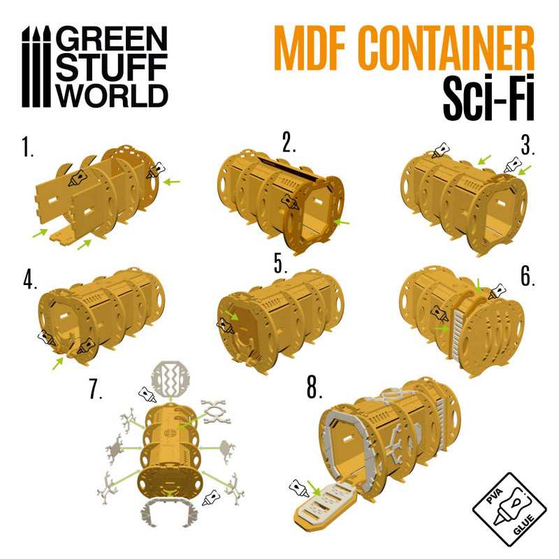 GSW MDF Diorama kit - Sci-Fi Container - Image 2
