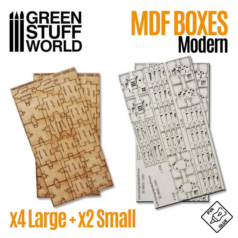 GSW MDF Diorama kit - Sci-Fi Crates x6 - Image 2