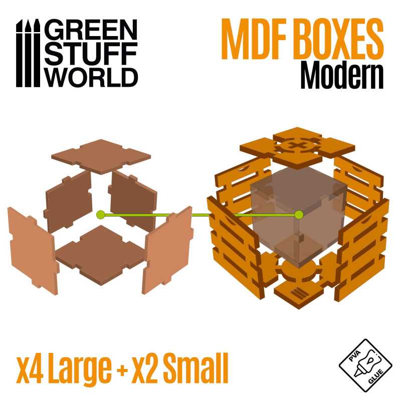 GSW MDF Diorama kit - Sci-Fi Crates x6 - Image 3
