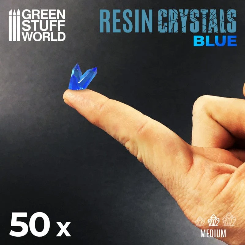 GSW Resin Crystals - Medium BLUE x30 - Image 2