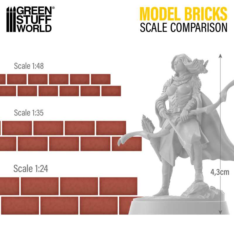 Miniature Bricks - Red x200 1:24 - Image 2