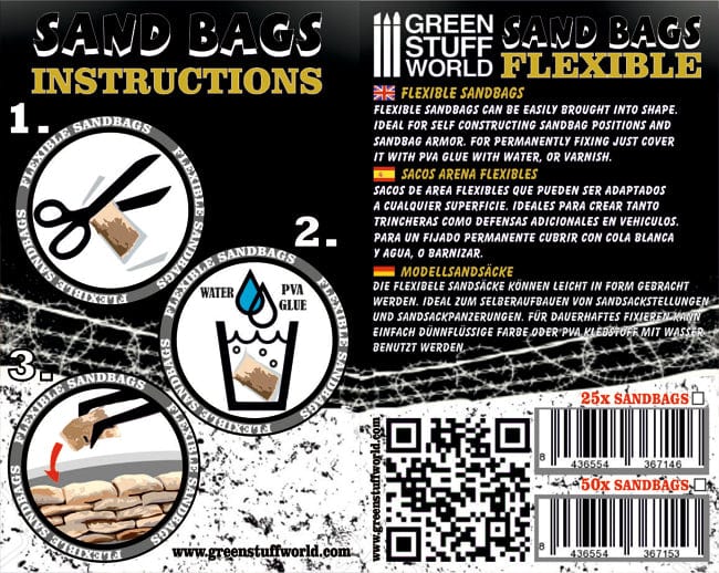 GSW Miniature Flexible Sandbags x50 - Image 4