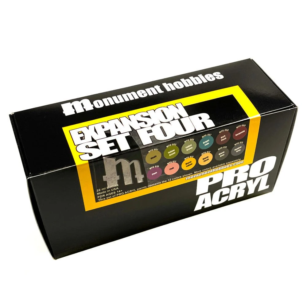 Monument Hobbies Pro Acryl Paint Set #4 - 12 Colors - Image 2