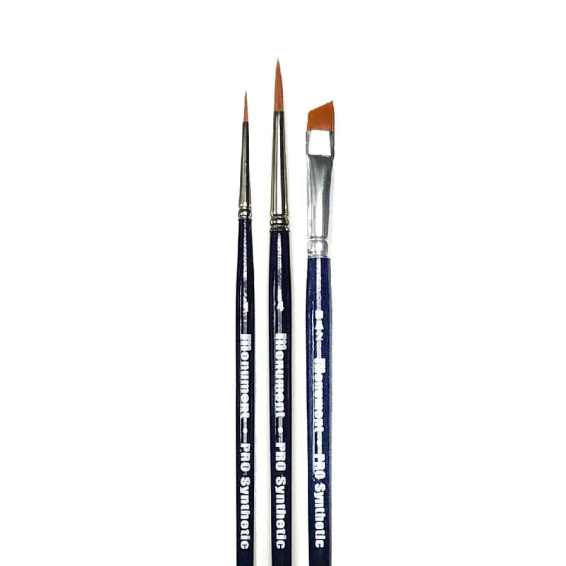 Monument Hobbies Pro Acryl Starter Set - 12 Colors + Brushes - Image 2