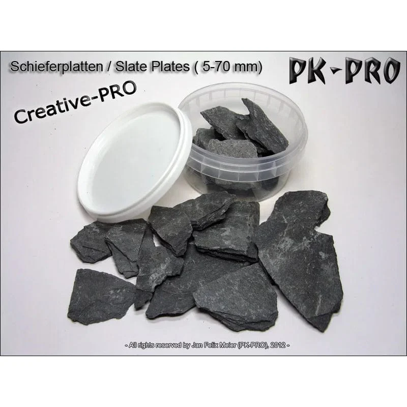 PK-PRO Basing Materials - Real Slate Plates - 150g