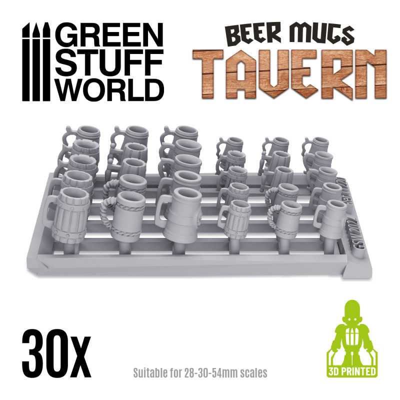 GSW Resin Basing Set - Tavern Beer Mugs - Image 2