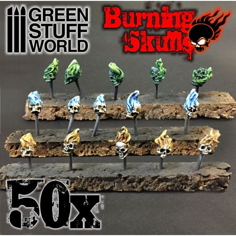 GSW Resin Skulls - Burning Human Skulls x50 - Image 2