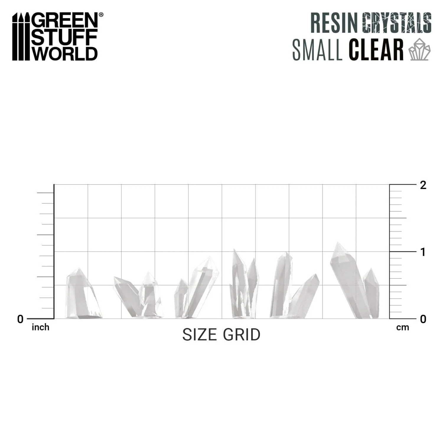 GSW Resin Crystals - Small CLEAR x80 - Image 2