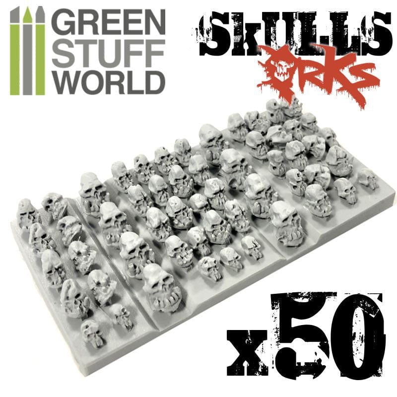 GSW Resin Skulls - Ork Skulls x50