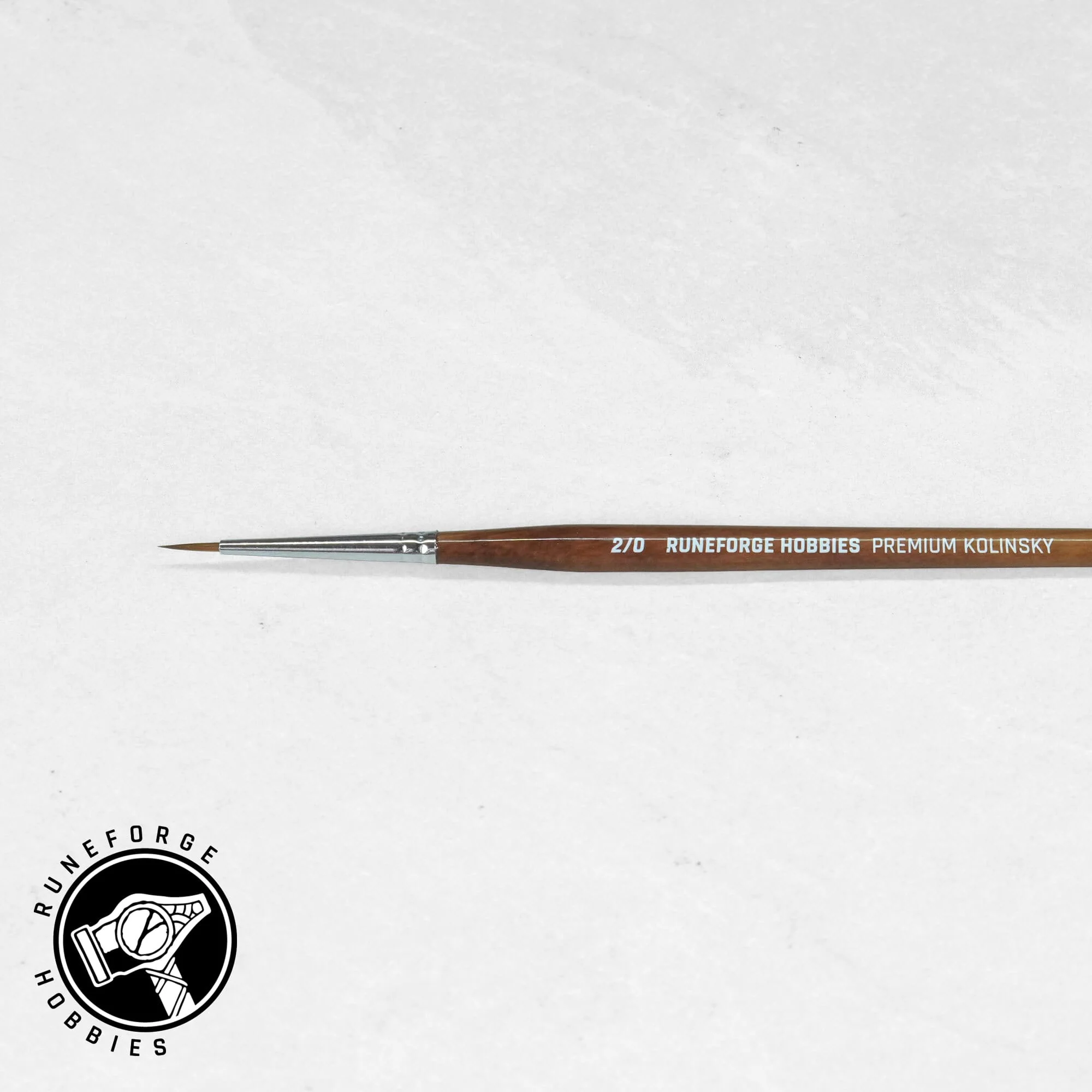 Runeforge Hobbies Premium Kolinsky Brushes - Size 2/0 - Image 2