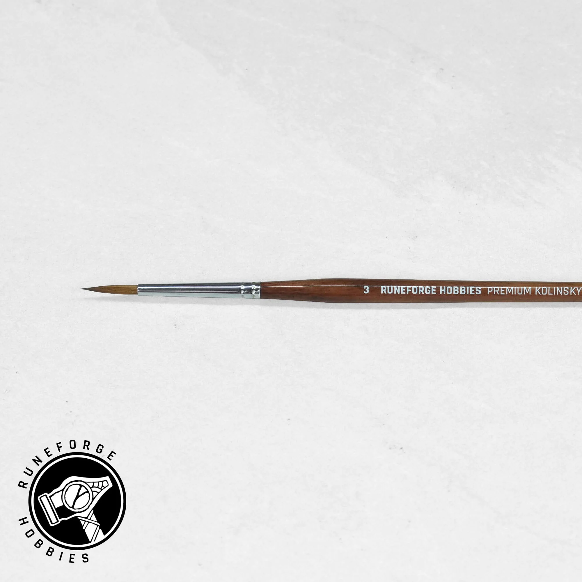 Runeforge Hobbies Premium Kolinsky Brushes - Size 3 - Image 2