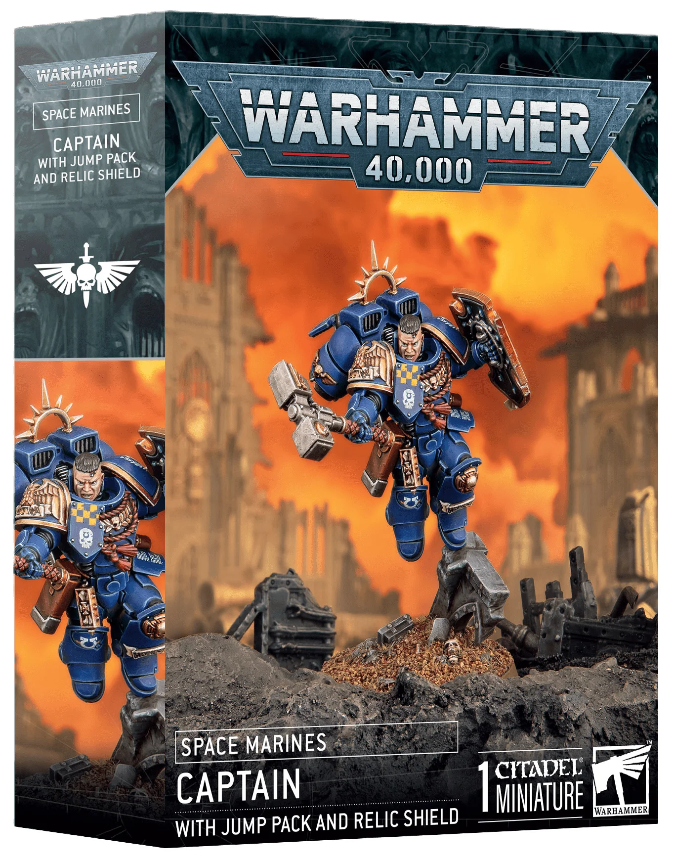 Space Marines Captain with Jump Pack & Relic Shield