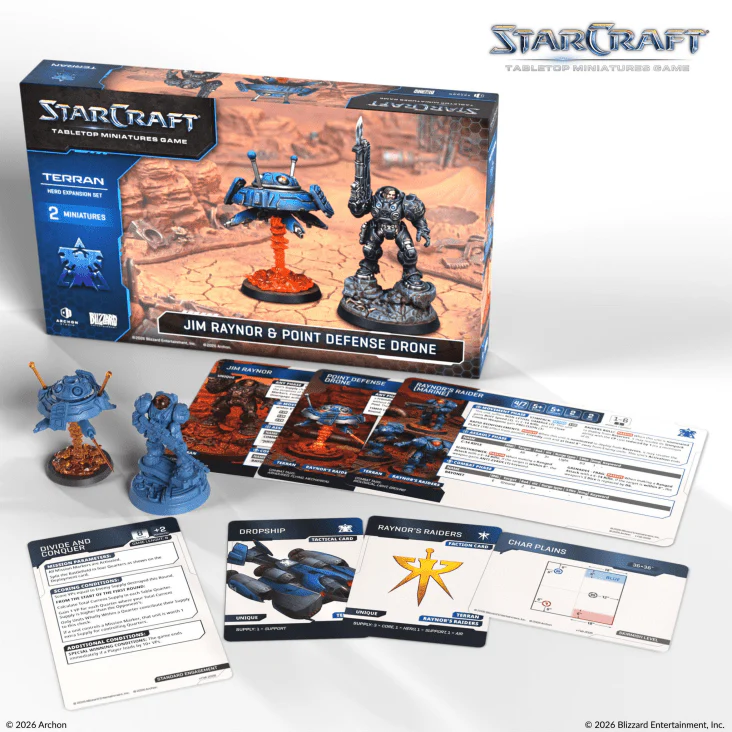Starcraft Terran Hero Expansion Set - Jim Raynor & Point Defense Drone - Image 2
