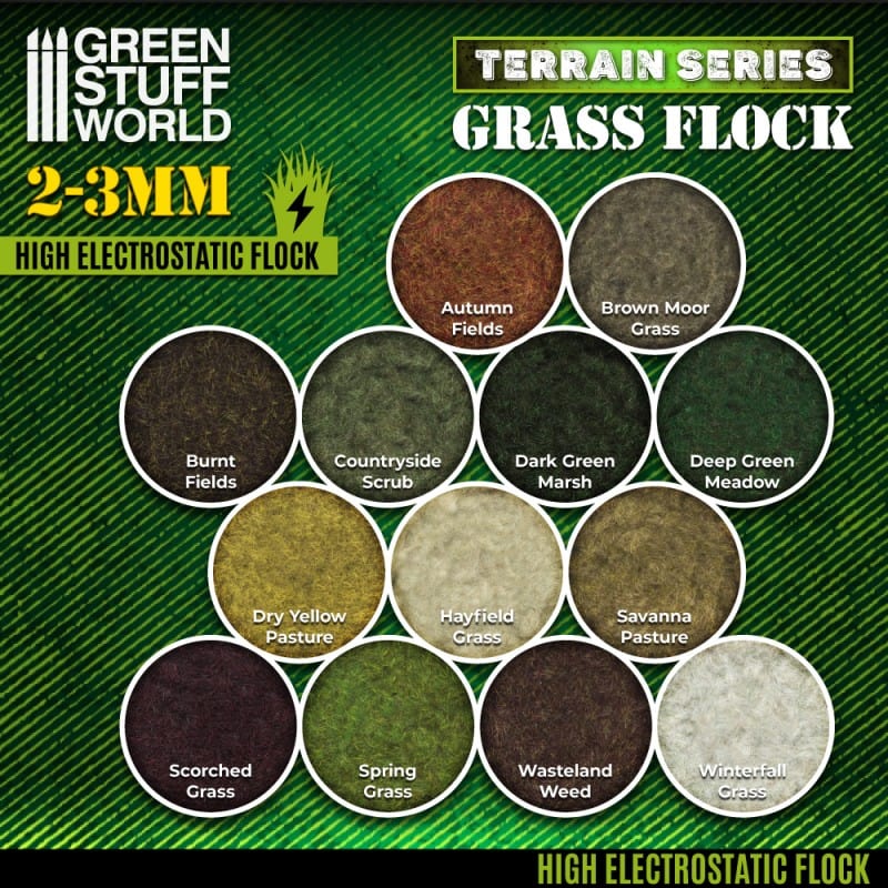 GSW Static Grass Flock 2-3mm - Scorched brown 200ml - Image 3