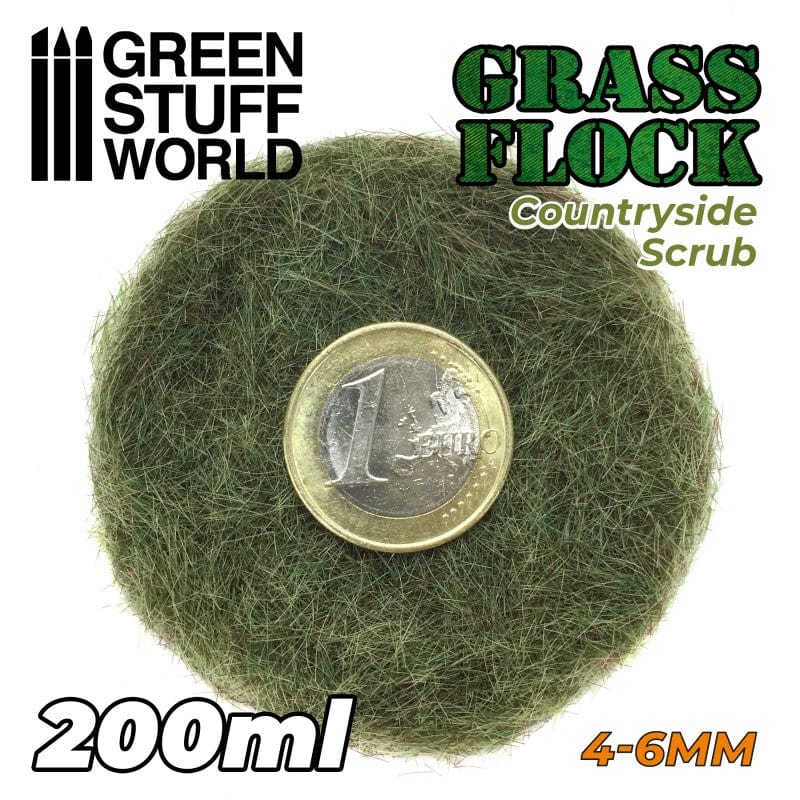 GSW Static Grass Flock 4-6mm - Countryside Scrub 200ml - Image 2