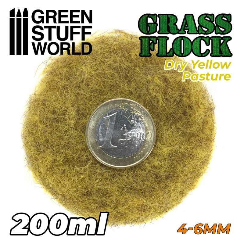 GSW Static Grass Flock 4-6mm - Dry Yellow Pasture 200ml - Image 2