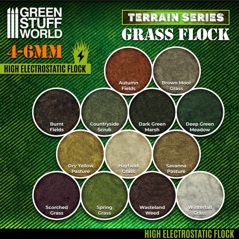 GSW Static Grass Flock 4-6mm - Savanna Pasture 200ml - Image 3