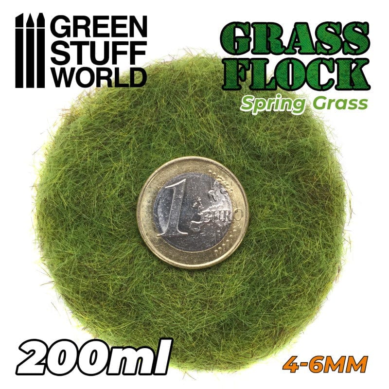 GSW Static Grass Flock 4-6mm - Spring Grass 200ml - Image 2