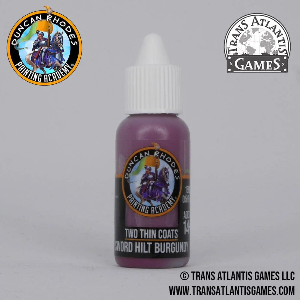 Two Thin Coats by Duncan Rhodes 15ml - Sword Hilt Burgundy