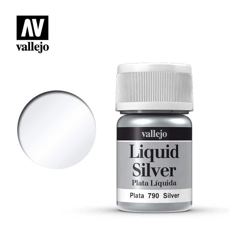 Vallejo Alcohol Based Metallics Liquid Silver 35ml