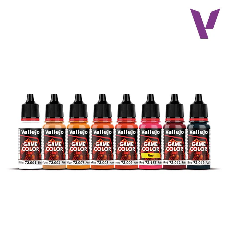 Vallejo Game Color Paint Set - Fire Dragons (8 colors) - Image 2