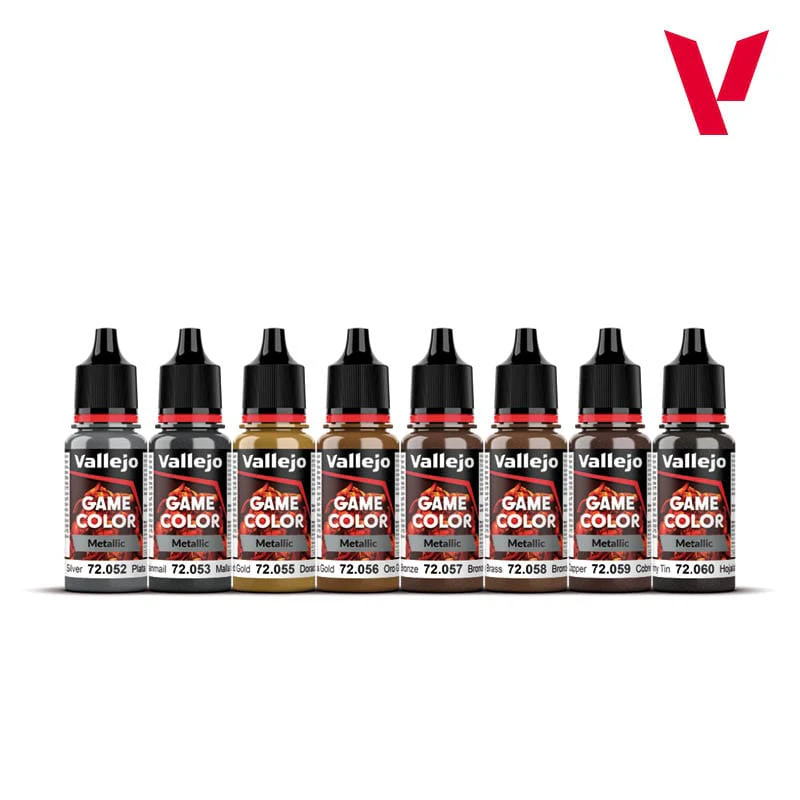 Vallejo Game Color Paint Set - Metallic Colors (8 colors) - Image 2