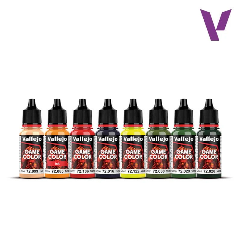 Vallejo Game Color Paint Set - Orcs & Goblins (8 colors) - Image 2