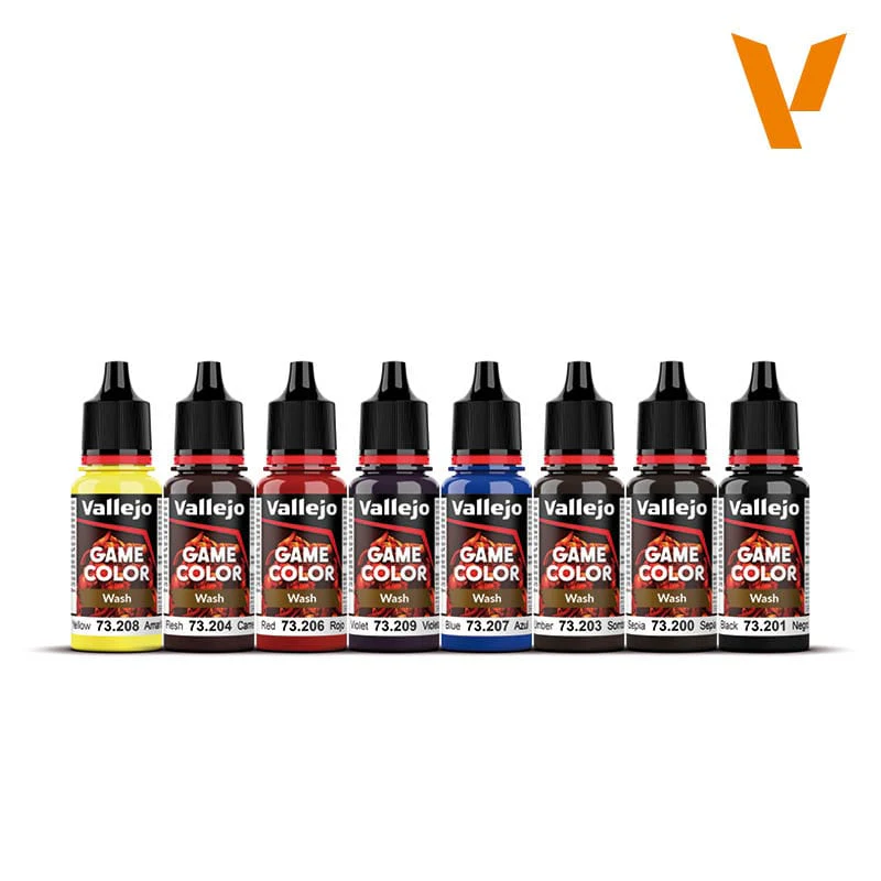 Vallejo Game Color Paint Set - Washes (8 colors) - Image 2