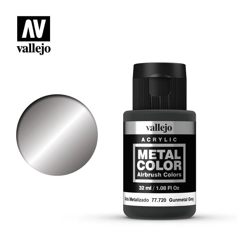 Vallejo Metal Color Gunmetal Grey 32ml