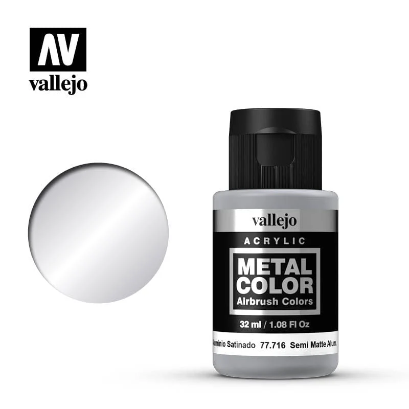 Vallejo Metal Color Semi Matte Aluminium 32ml