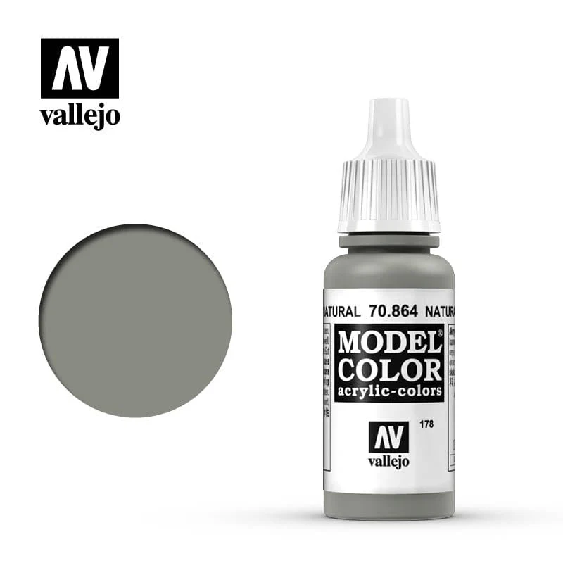 Vallejo Model Color Metallic Natural Steel 17ml - (197)