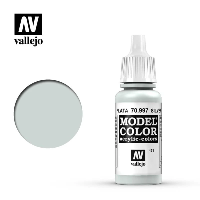 Vallejo Model Color Metallic Silver 17ml - (195)
