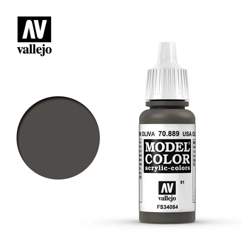 Vallejo Model Color Olive Brown 17ml - (130)