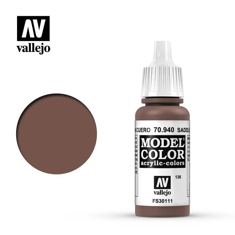 Vallejo Model Color Saddle Brown 17ml - (153)