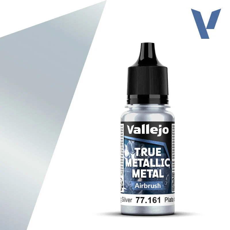 Vallejo True Metallic Metal 18ml - Airbrush Sterling Silver