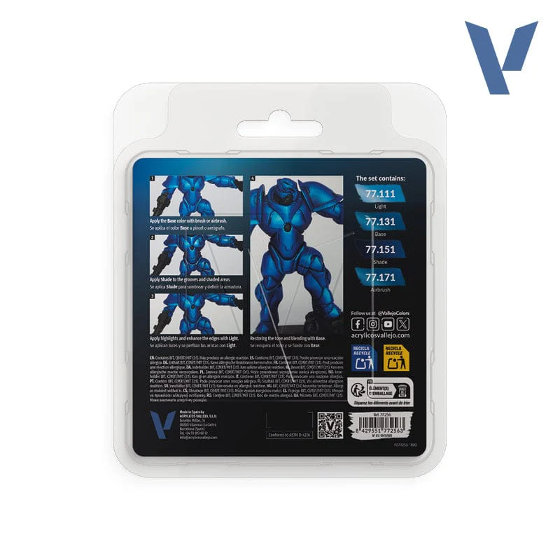 Vallejo True Metallic Metal Set - Saphirre Blue - Image 2