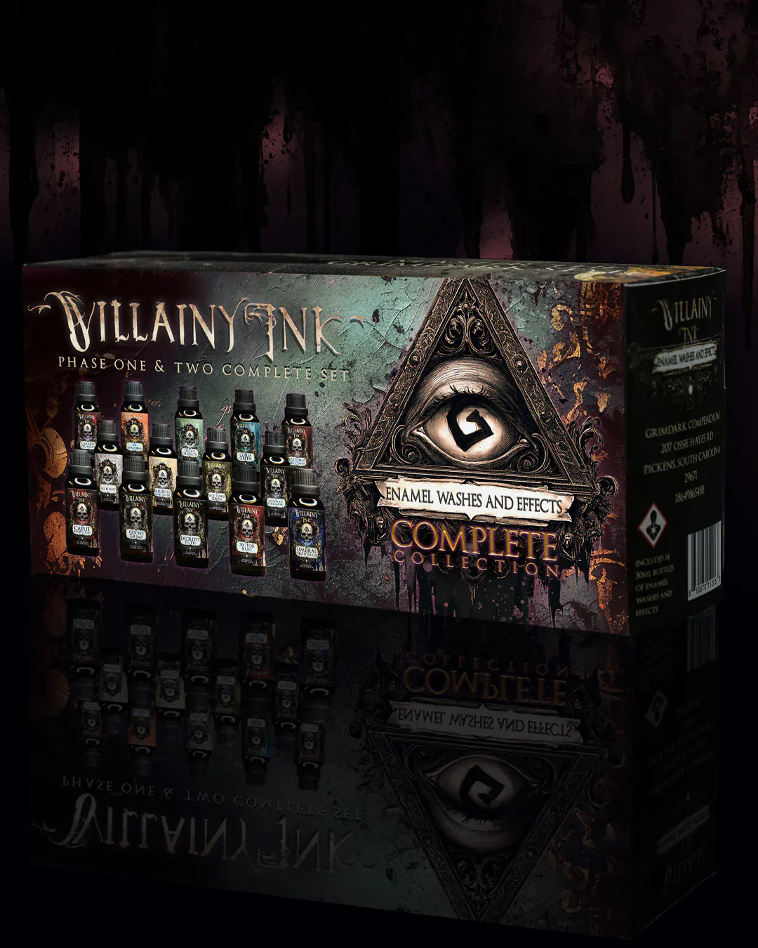 Villainy Inks - Handcrafted Enamel Washes 30ml - COMPLETE Collection x14 colors