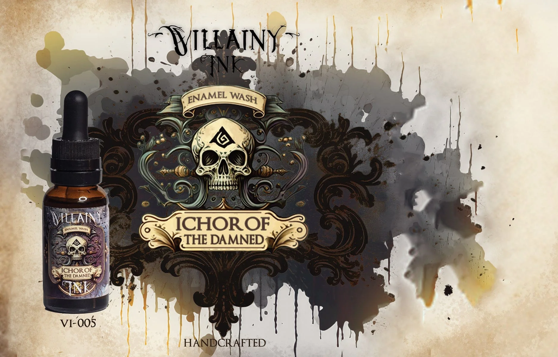 Villainy Inks Phase I - Handcrafted Enamel Washes 30ml - Ichor of the Damned - Image 2